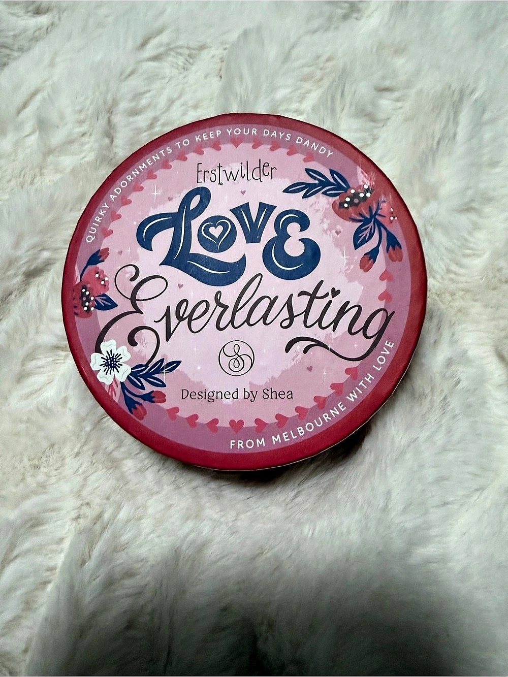 Lovisa Love Everlasting Pink & Red Brooch Like New Never Worn